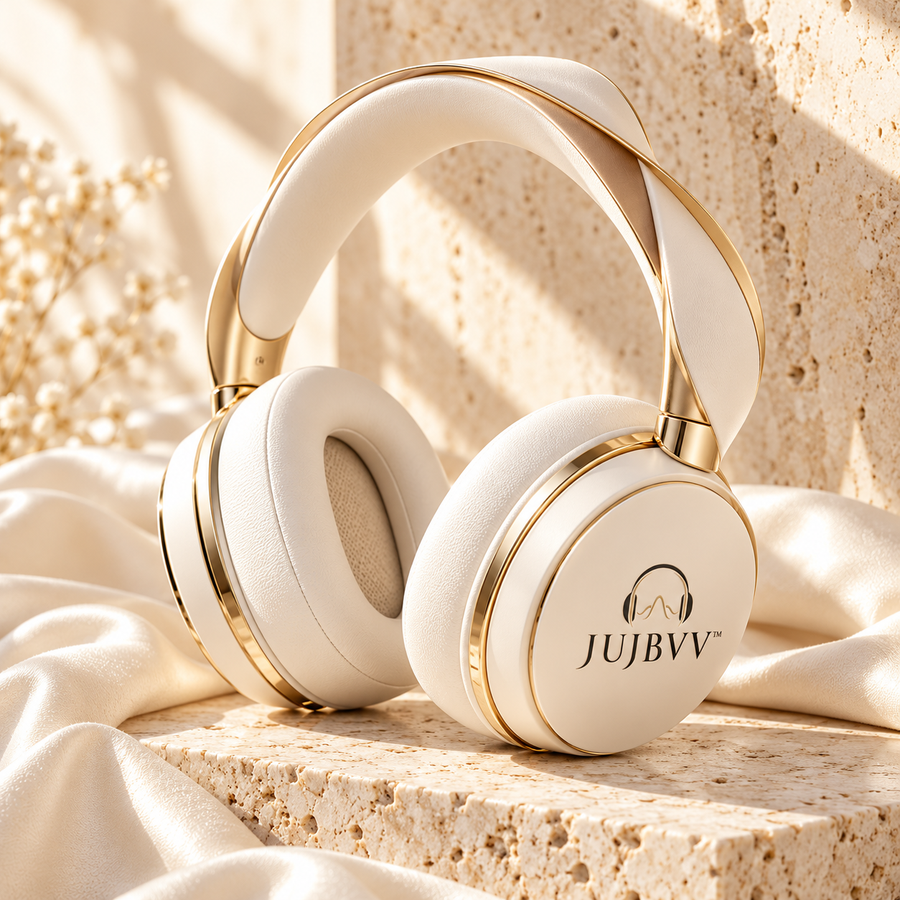 JUJBVV™ Ivory Ribbon Headphones