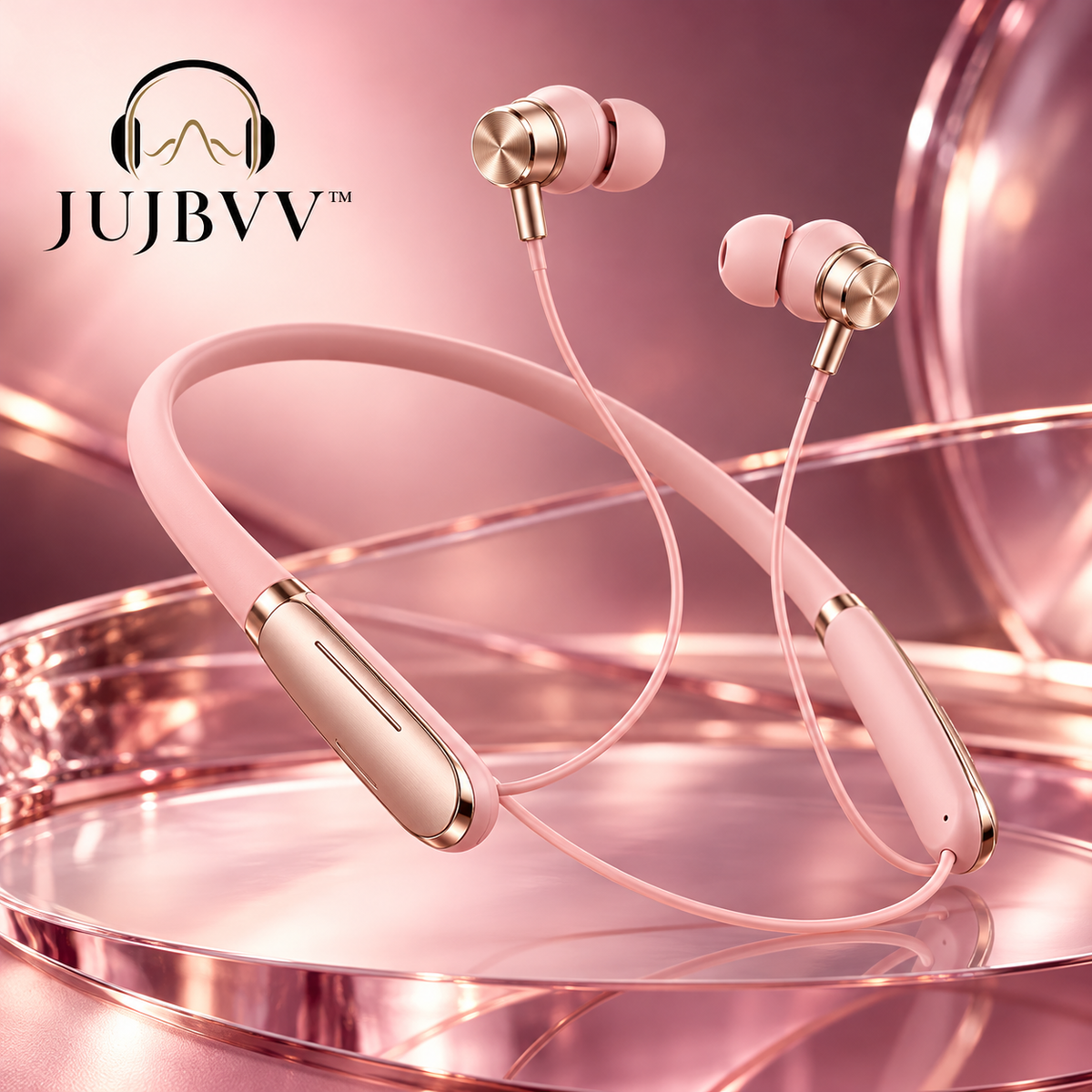 JUJBVV™ Rose Quartz Neckband